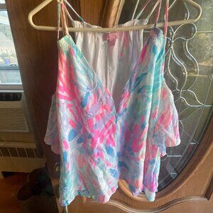 Lilly Pulitzer Bellamie Top Size Large